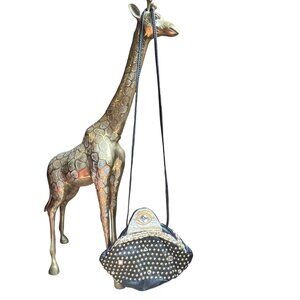 Vintage 90s Black Leather Gold Studded Bag